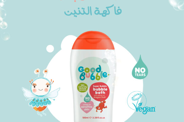 حمام الفقاعات بخلاصة فاكهة التنين -100